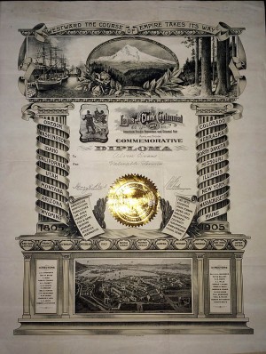 Lewis and Clark Centennial Commemorative Diploma